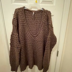 Free People Brown Sweater